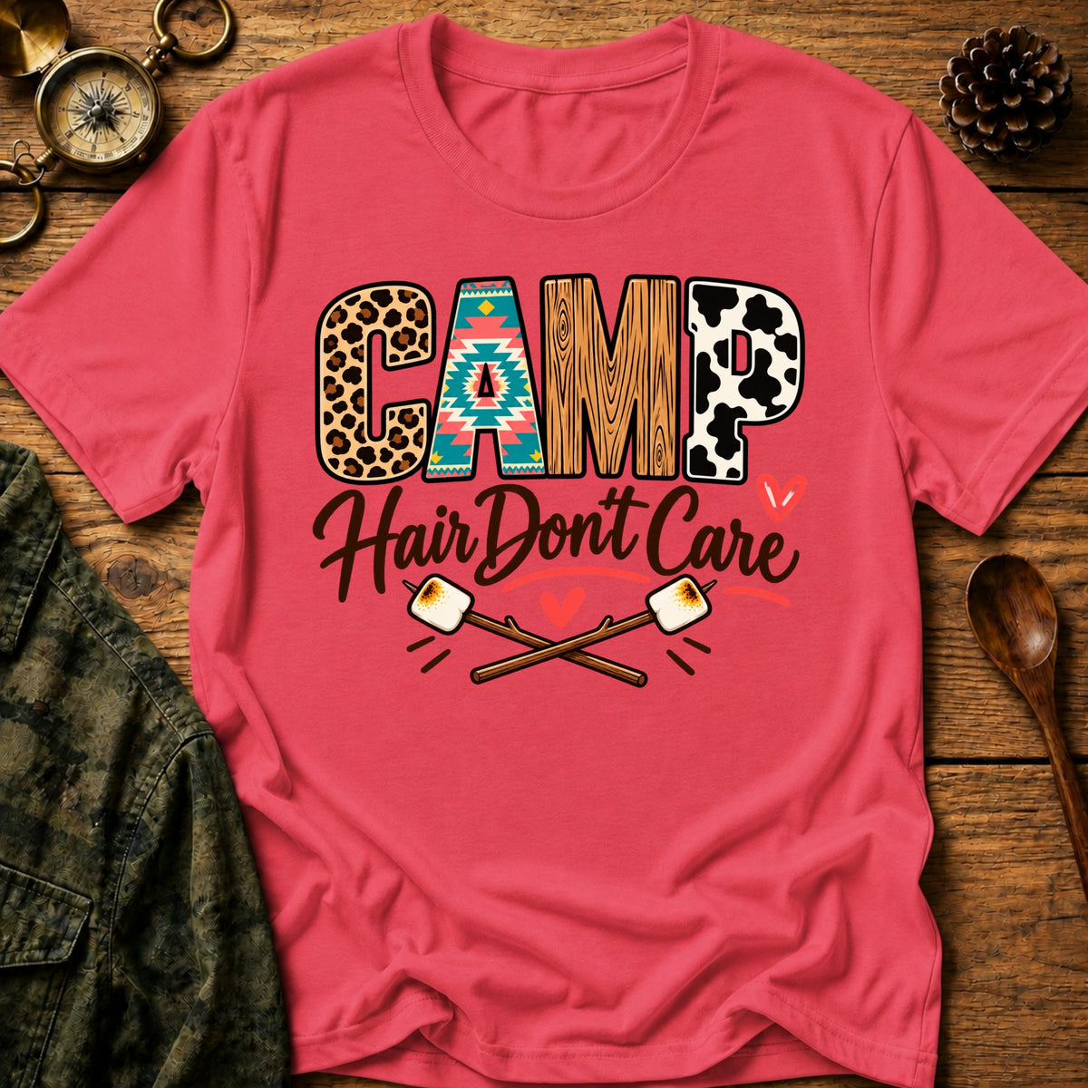 Camping Hair T-Shirt