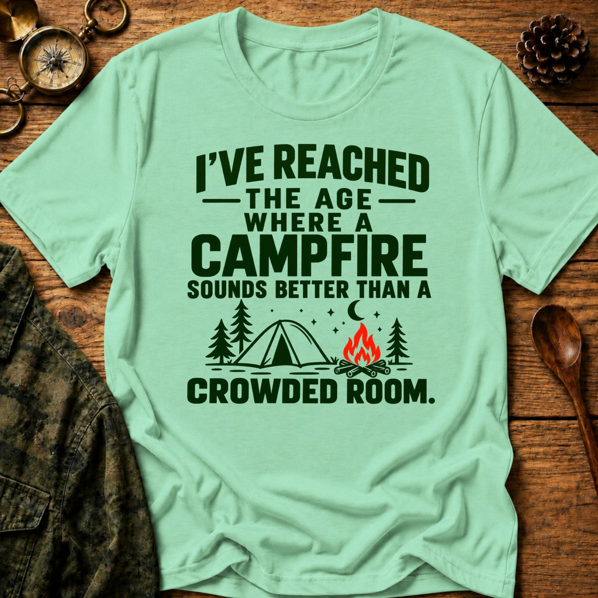 Campfire Over Crowds T-Shirt