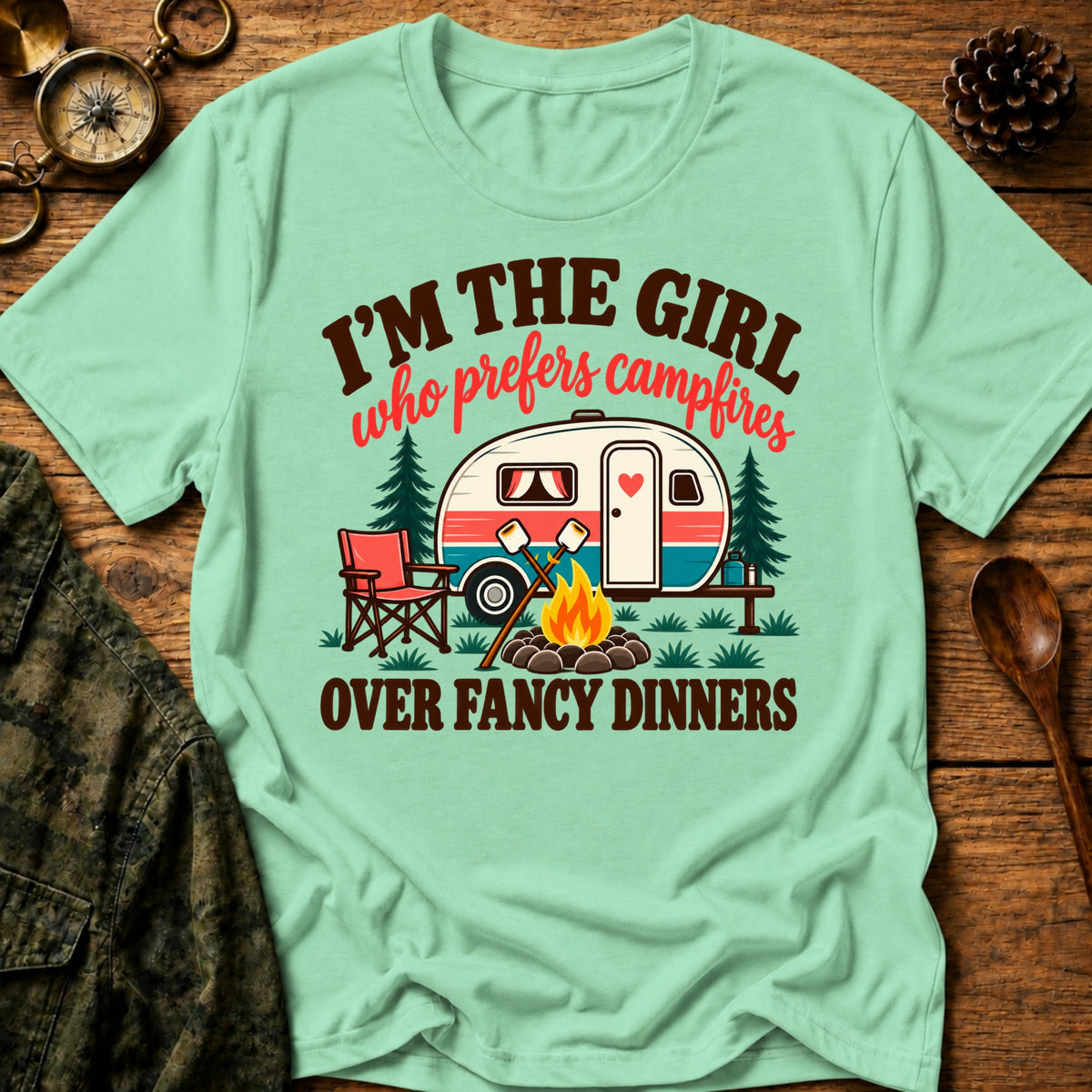 Camping Over Dinner T-Shirt