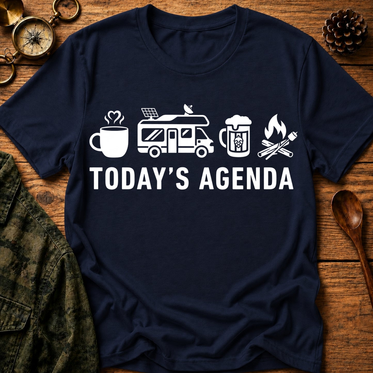 Camping Agenda T-Shirt