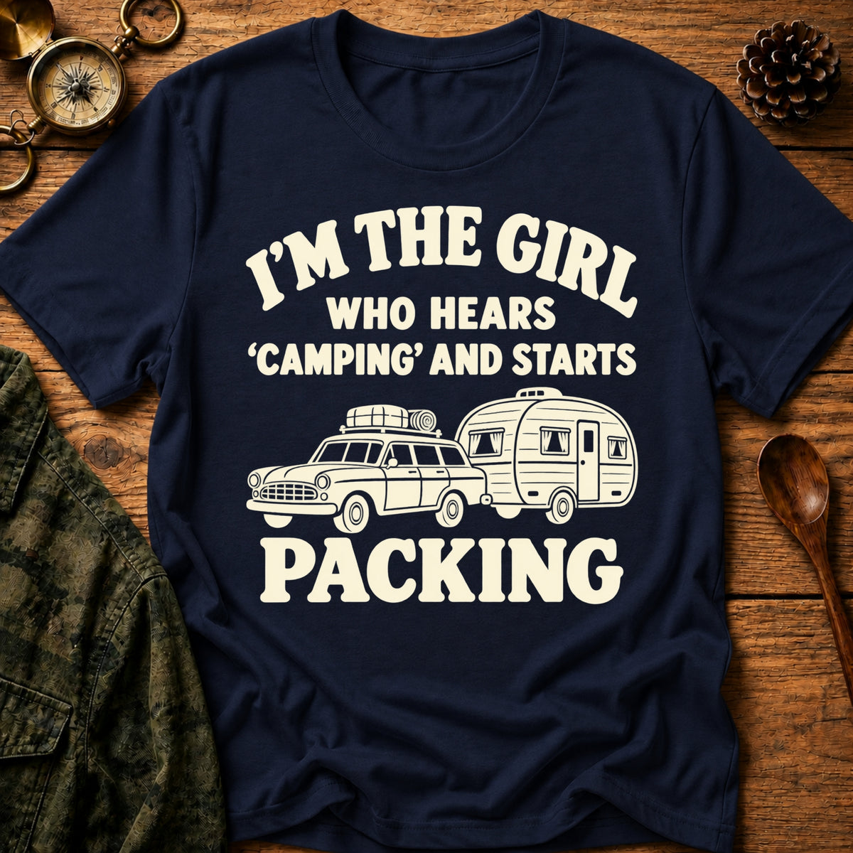 Camping Girl T-Shirt