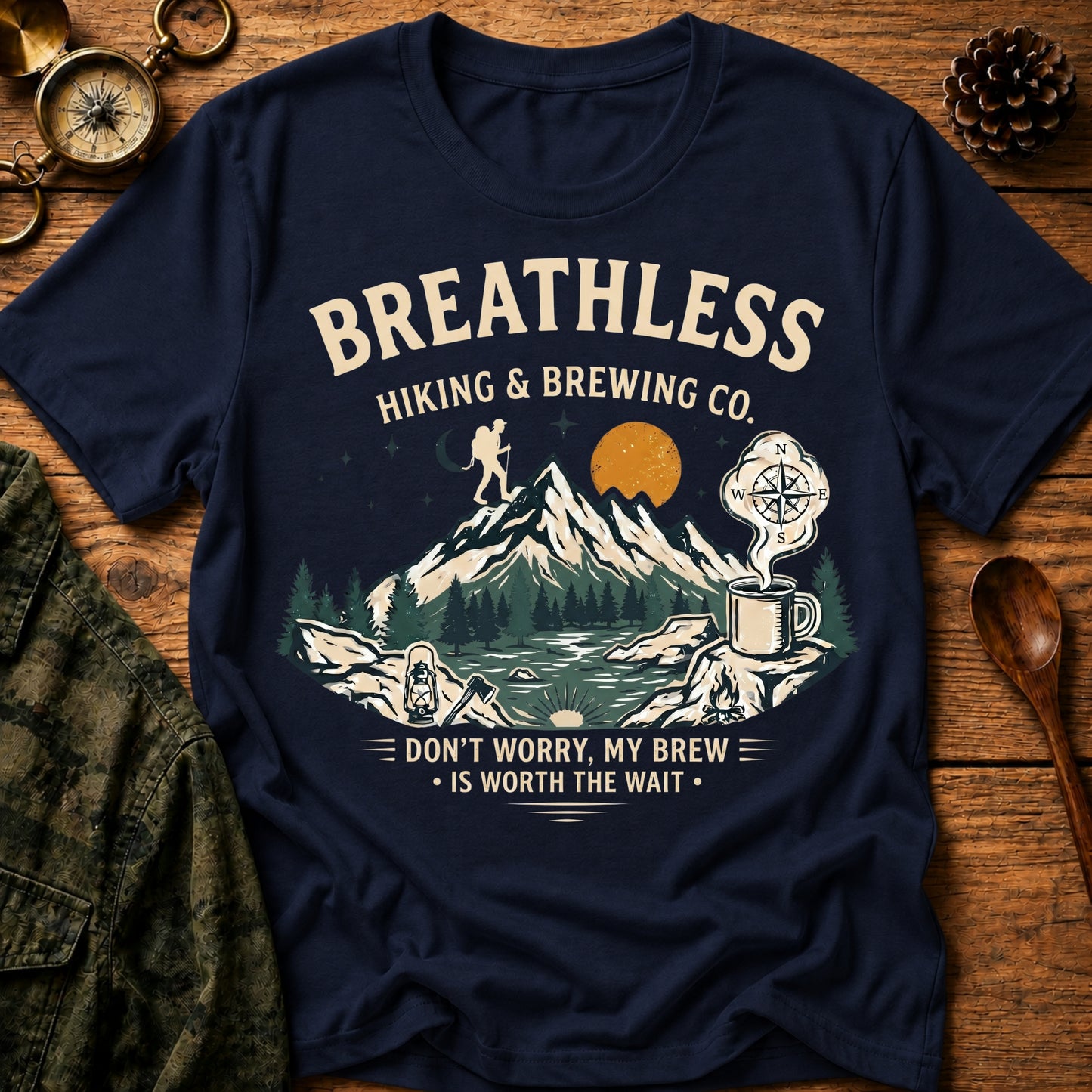 Breathless Hiking & Brewing T-Shirt