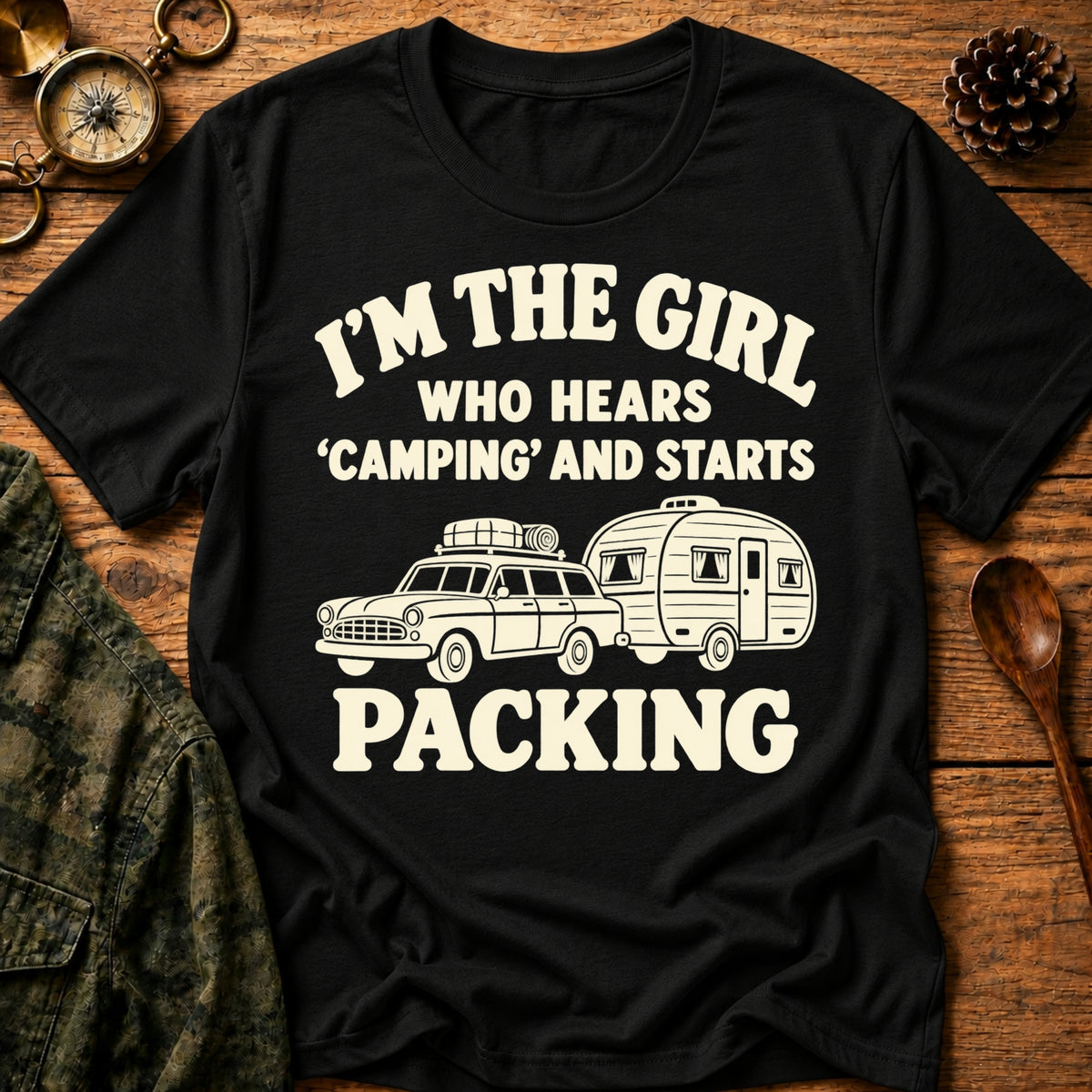 Camping Girl T-Shirt
