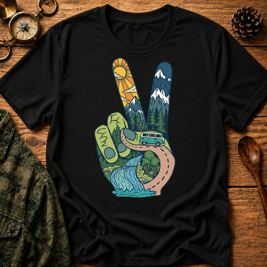 Funky Peace Camping T-Shirt