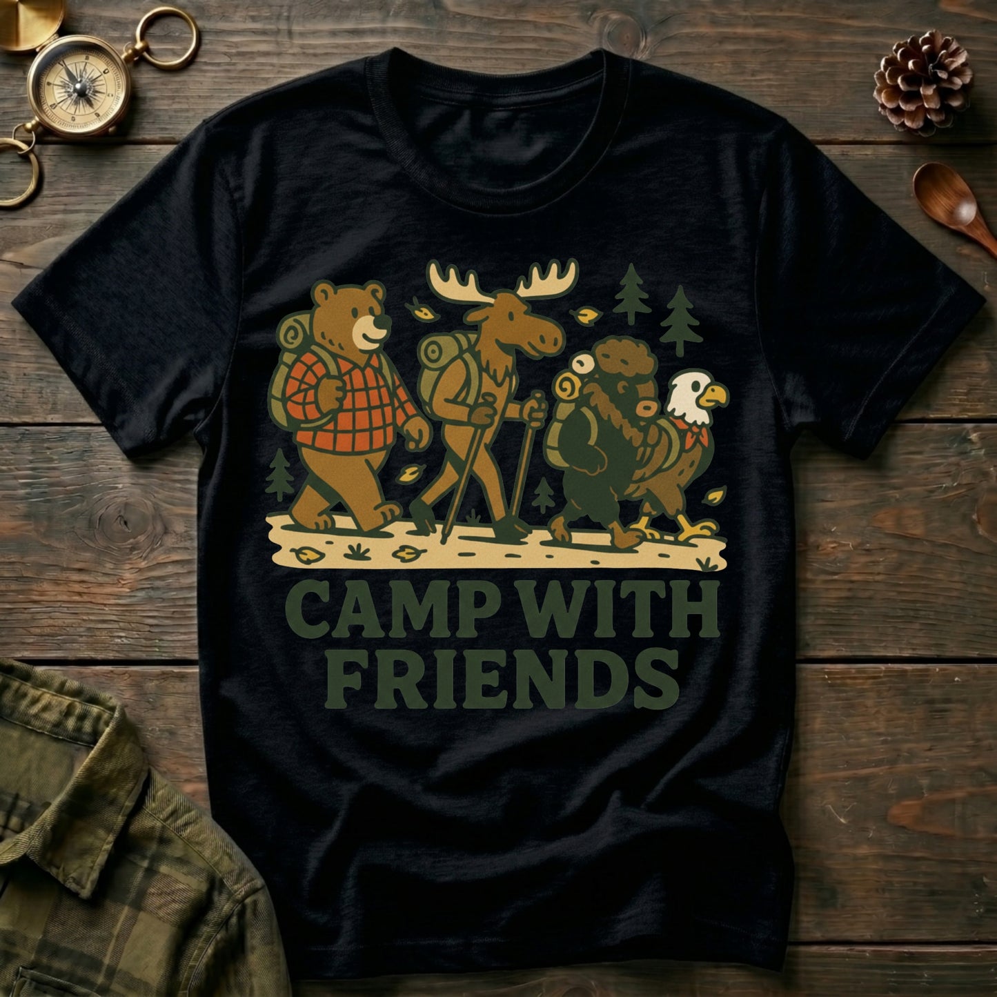 Camp With Friends T‑Shirt