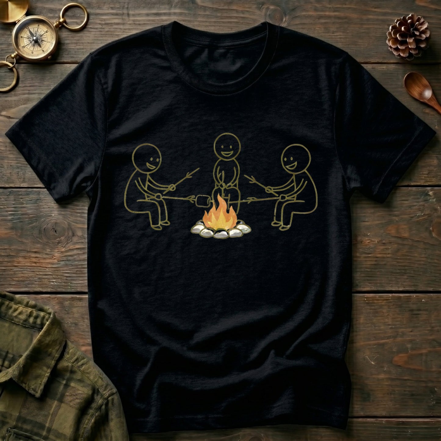 Campfire Friends Graphic T-Shirt