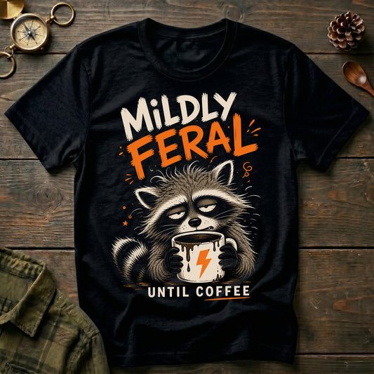 Mildly Feral Until Coffee T-Shirt