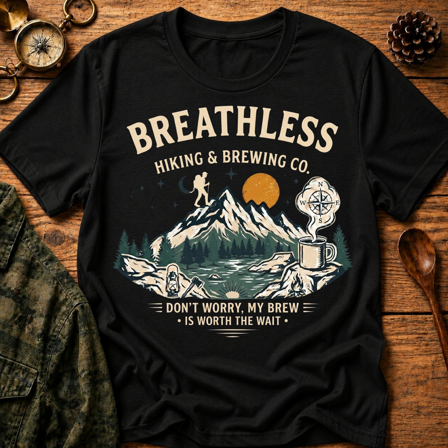 Breathless Hiking & Brewing T-Shirt