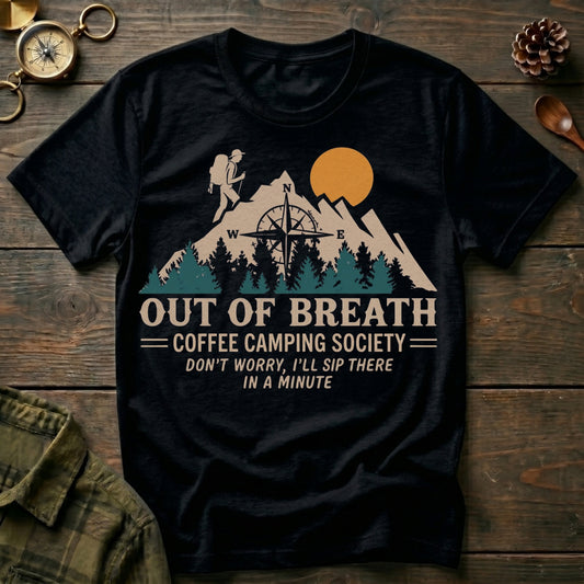 "Out of Breath" Coffee Camping Society Tee