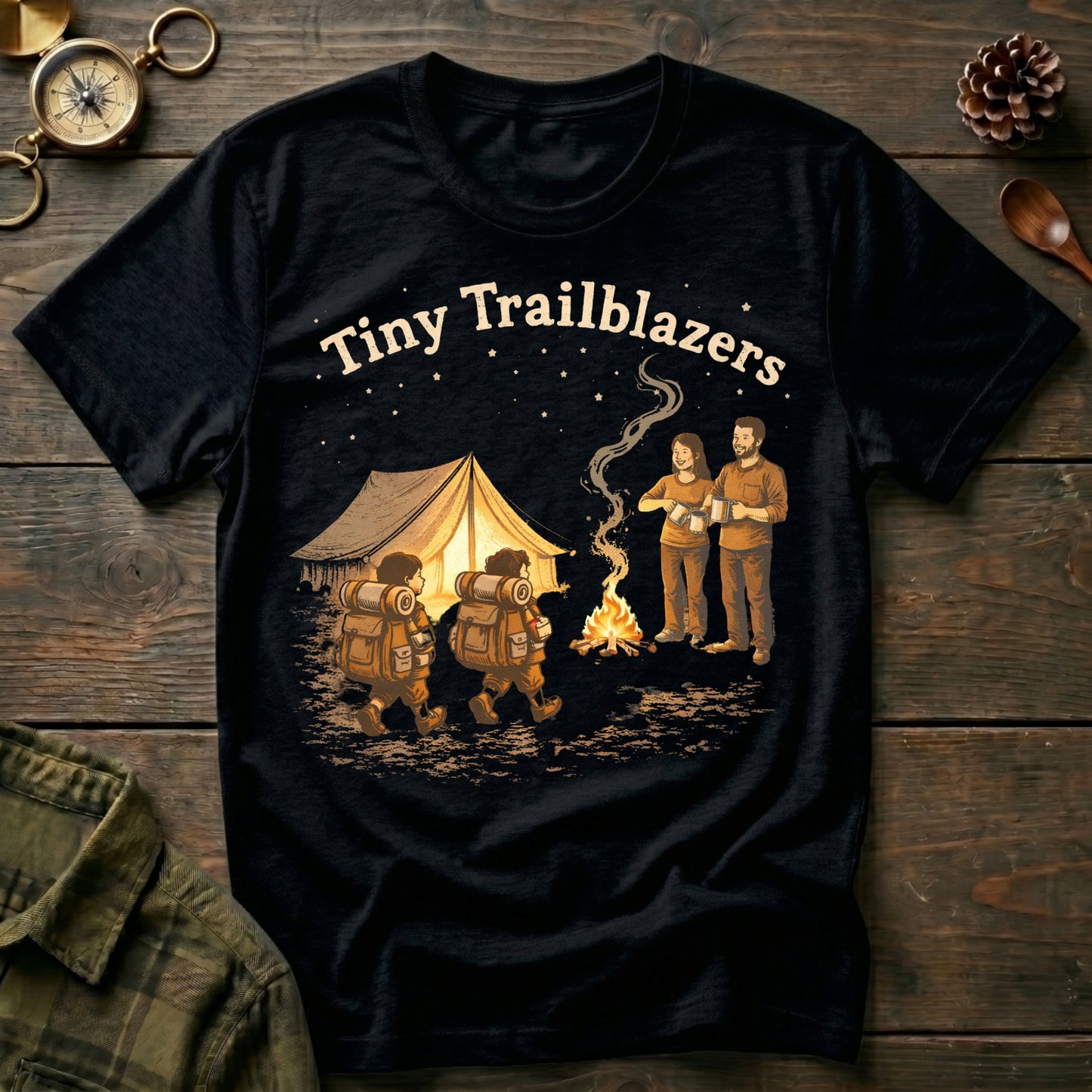 Tiny Trailblazers Camping T-Shirt