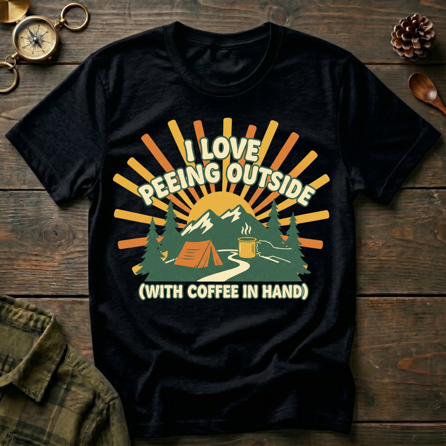 I Love Being Outside  T-Shirt