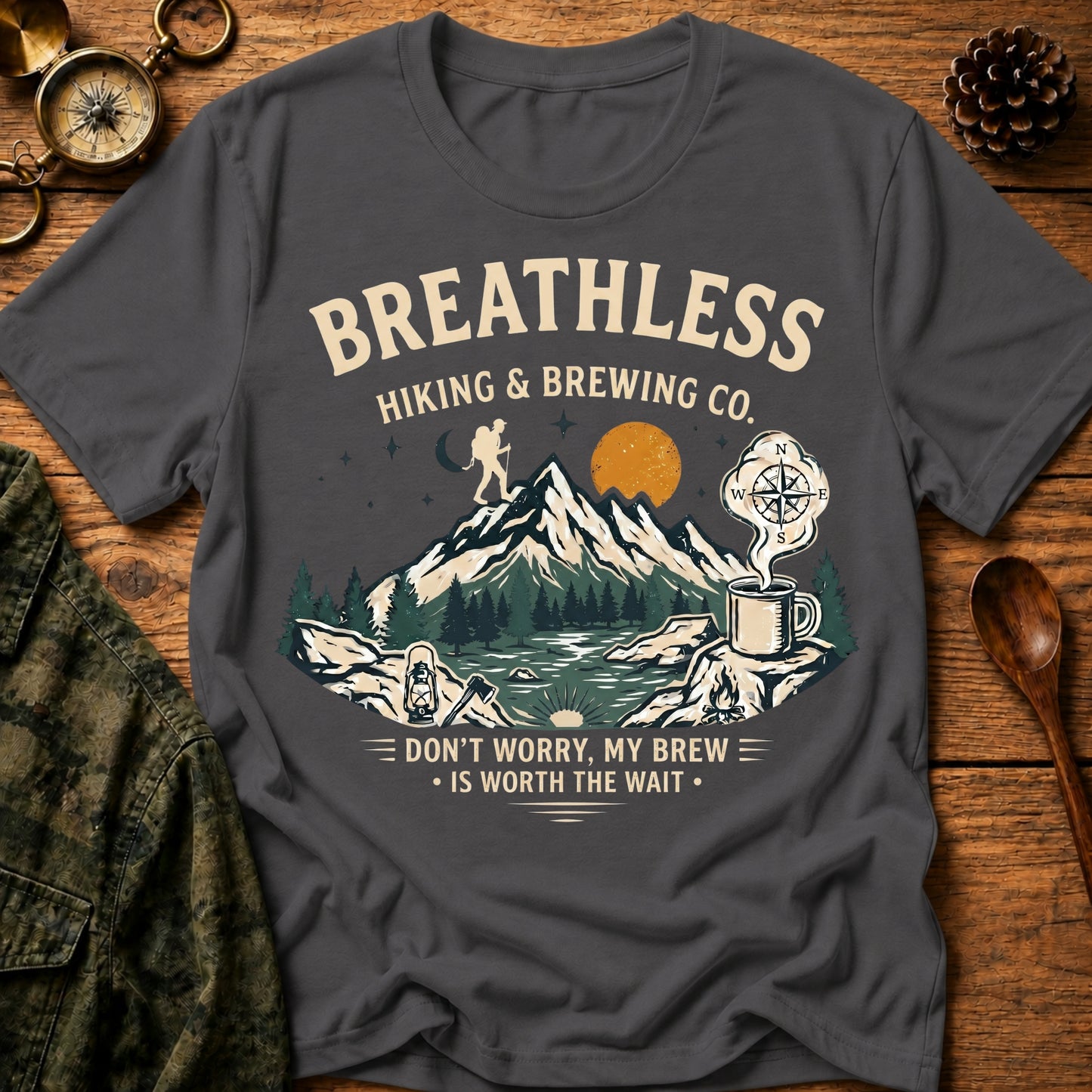 Breathless Hiking & Brewing T-Shirt