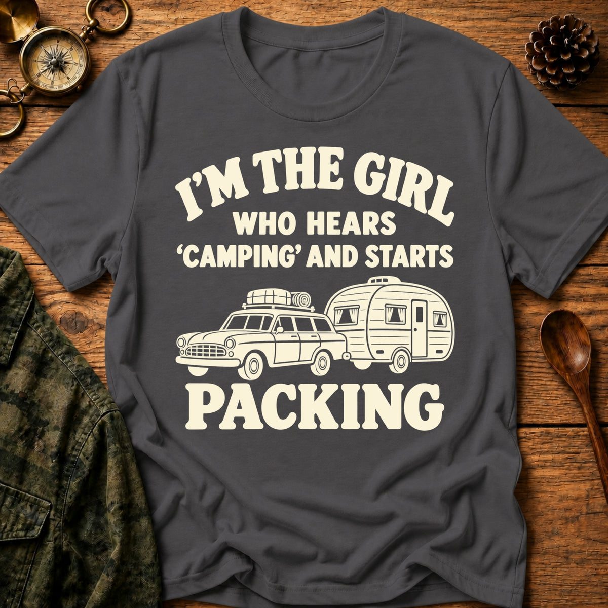 Camping Girl T-Shirt