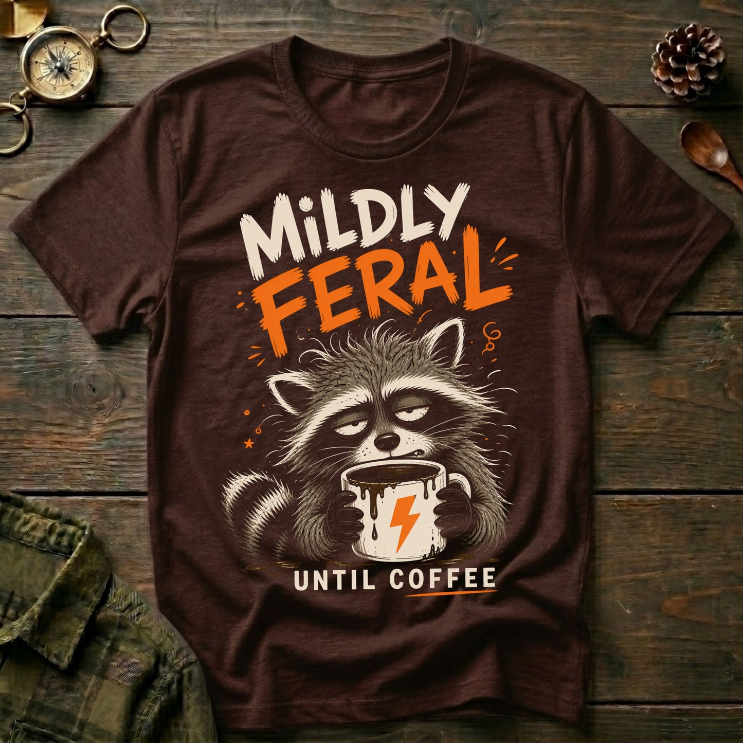 Mildly Feral Until Coffee T-Shirt