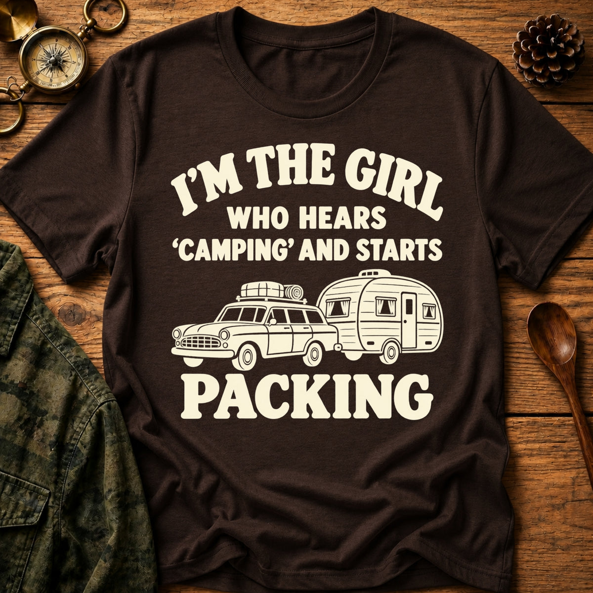 Camping Girl T-Shirt