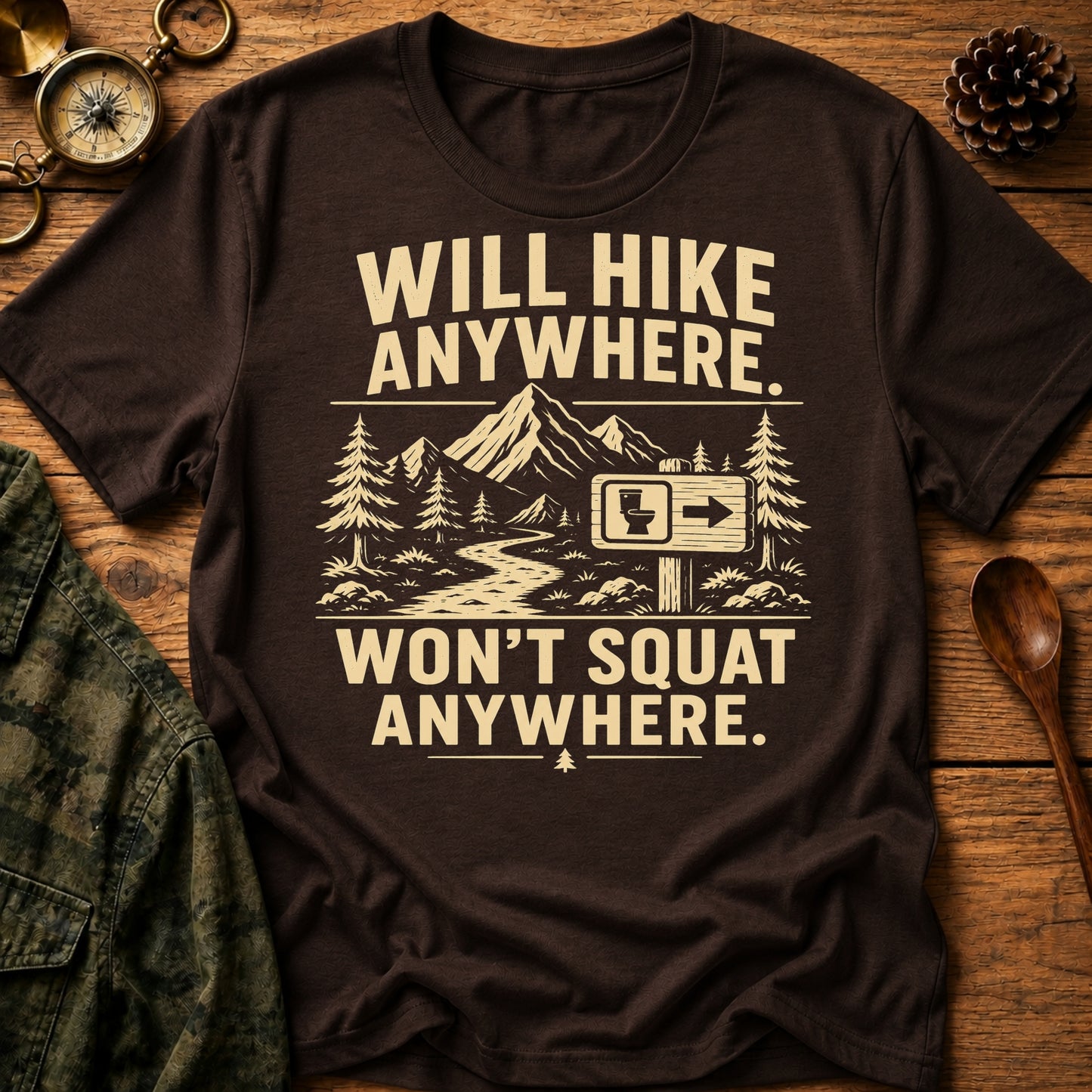 Won't Squat Hiker T-Shirt