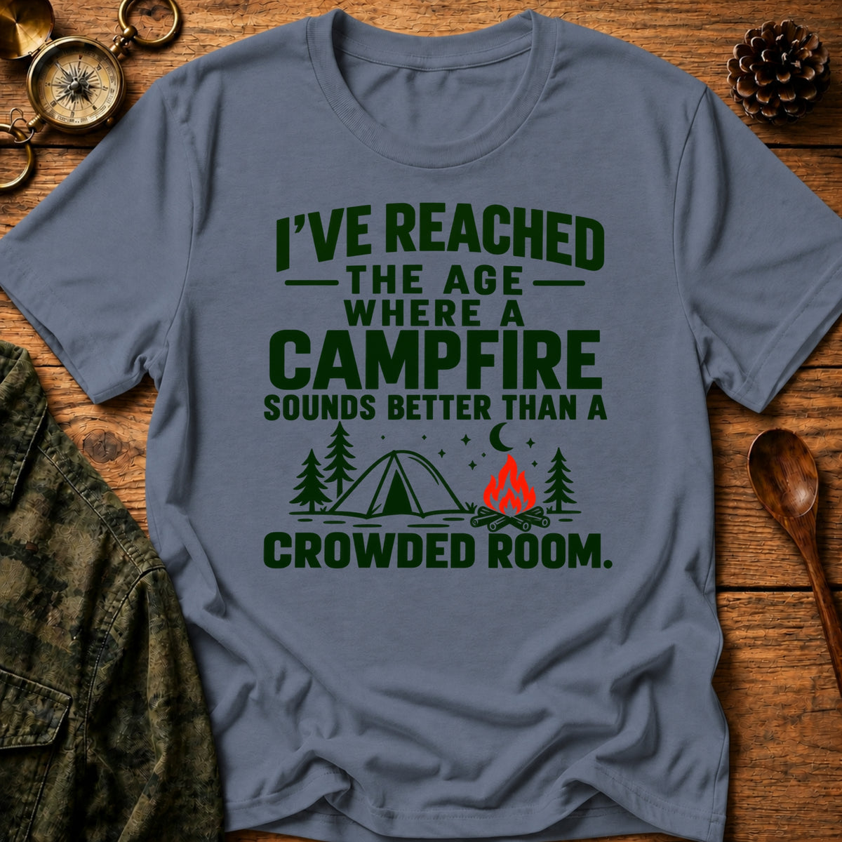 Campfire Over Crowds T-Shirt