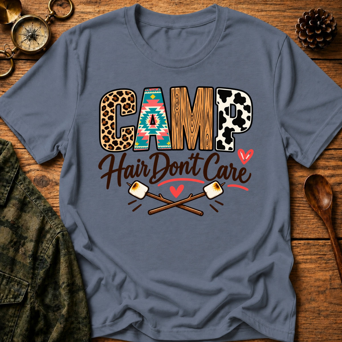Camping Hair T-Shirt