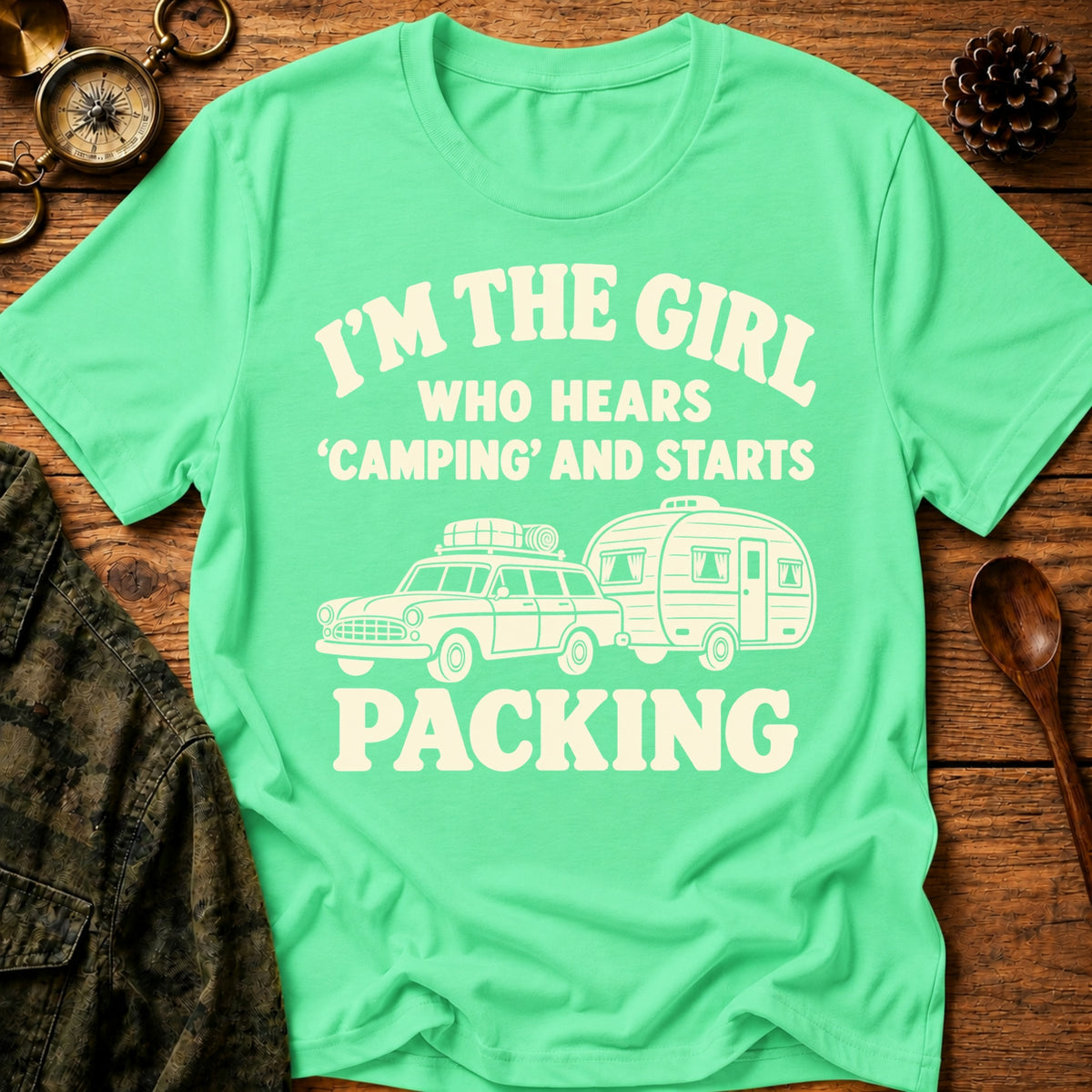 Camping Girl T-Shirt