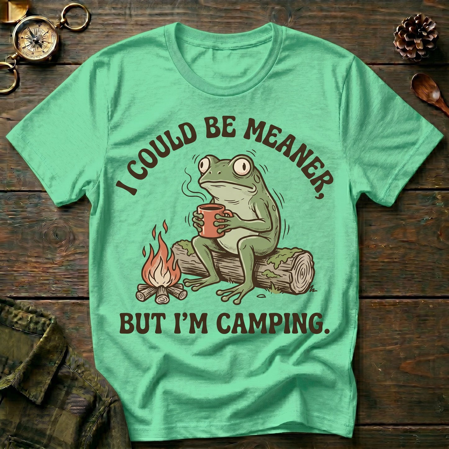 Camping Frog T‑Shirt