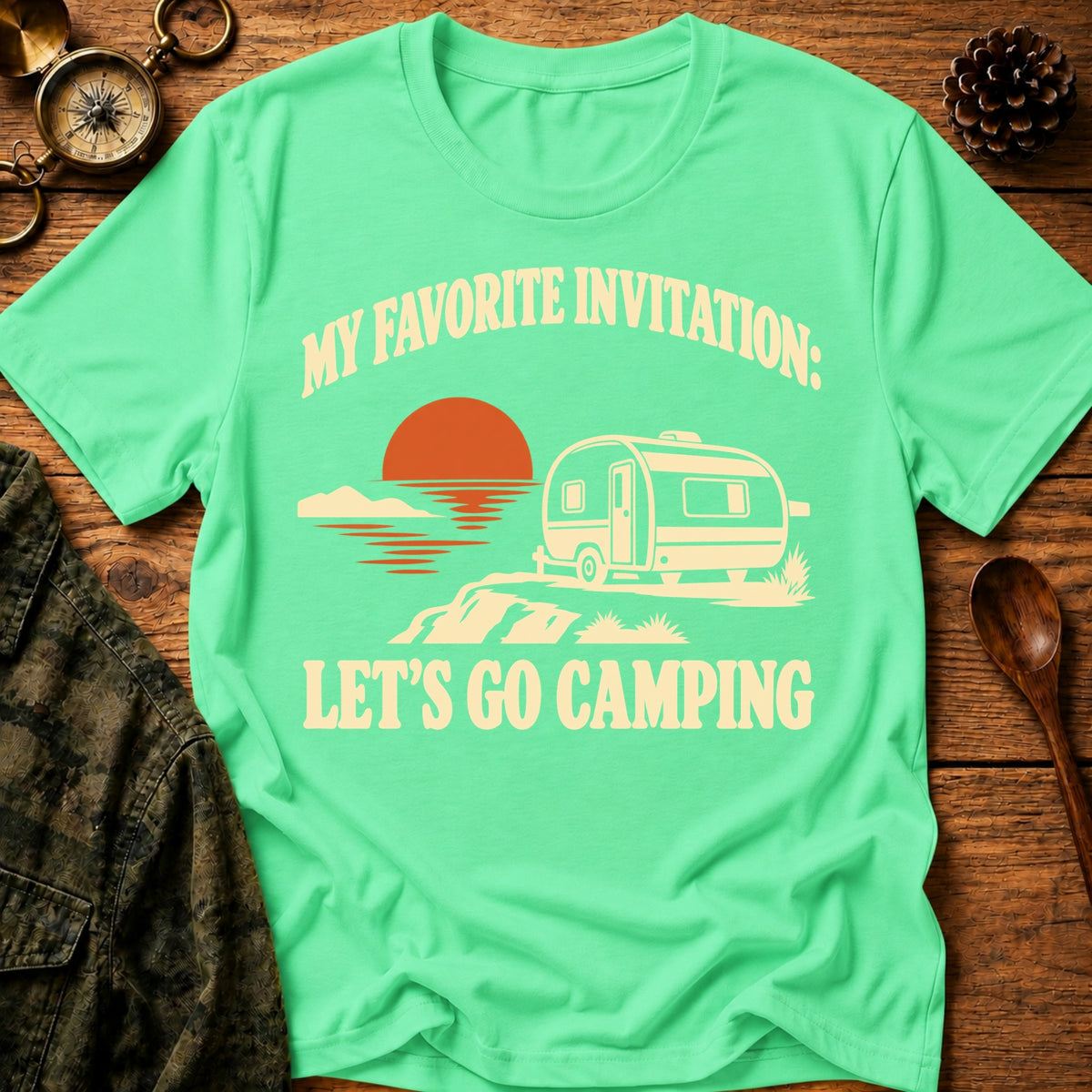 Camping Invitation T-Shirt