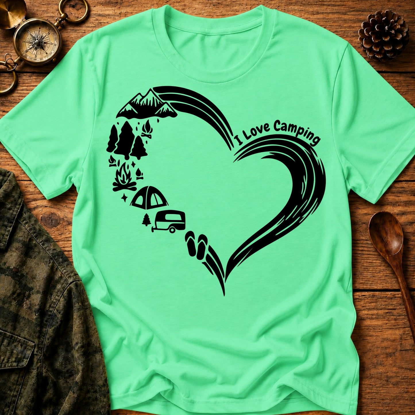 Camping Heart T-Shirt