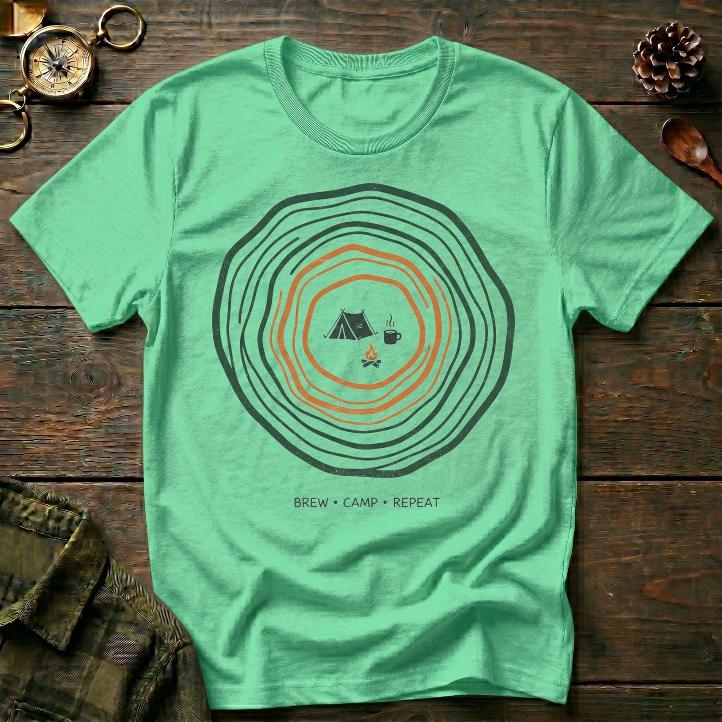 Brew , Camp,  Repeat T-Shirt