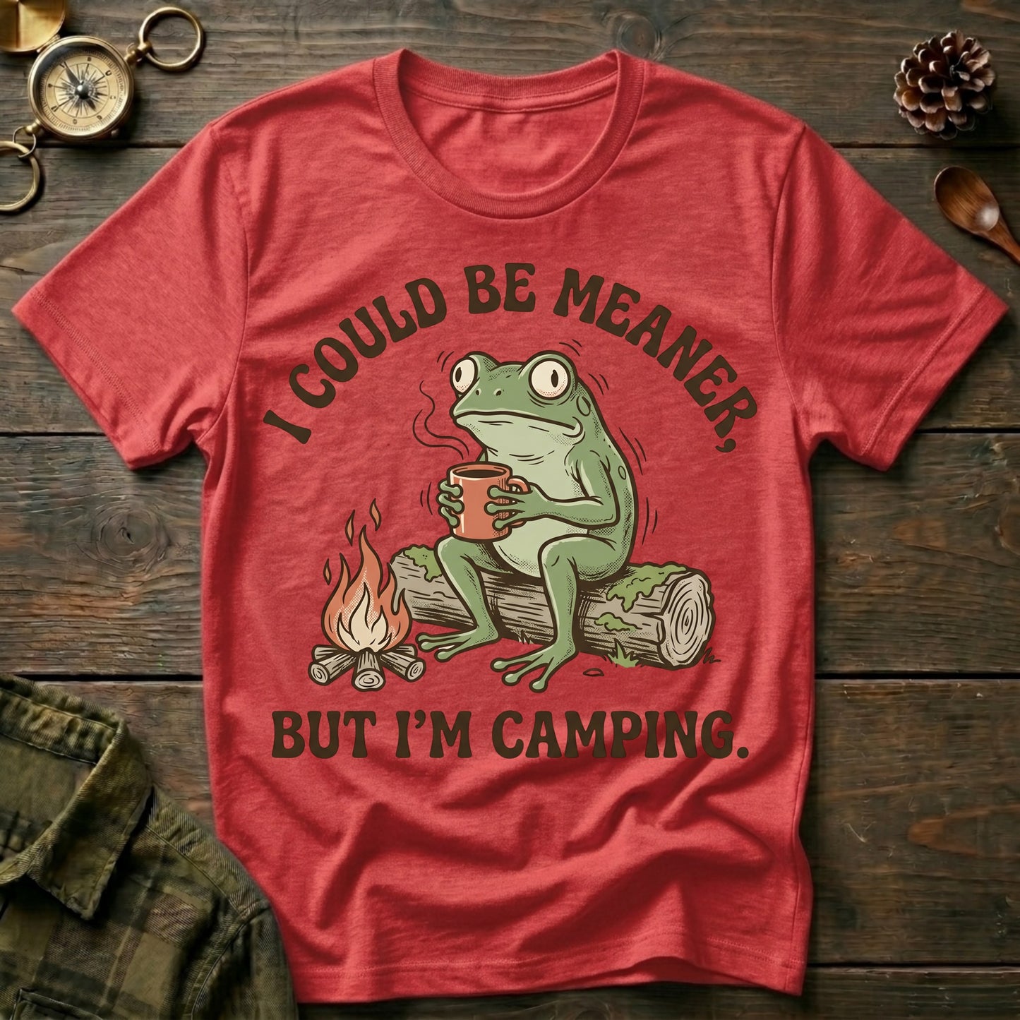 Camping Frog T‑Shirt