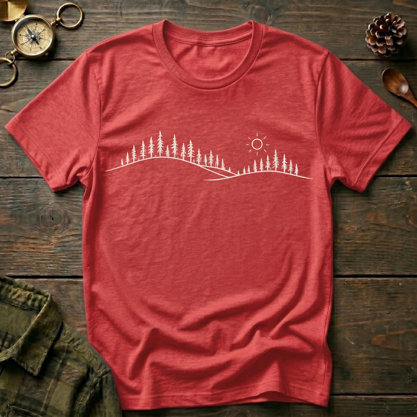 Minimalist Mountain Skyline T-Shirt