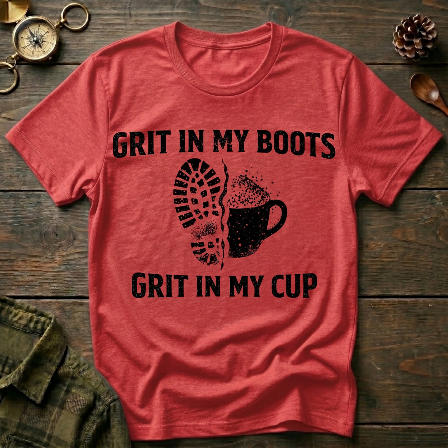 Grit In My Boots Grit In My Cup T-Shirt