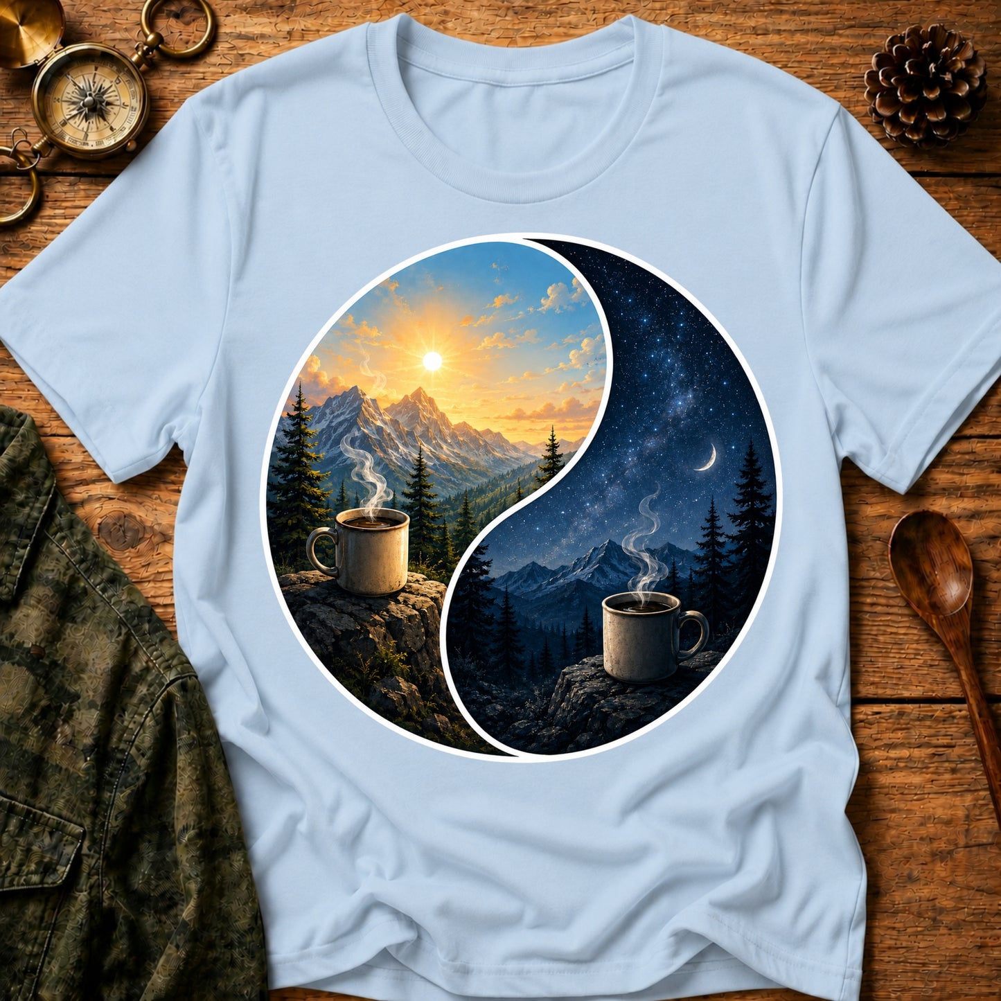 Yin Yang Coffee T-Shirt