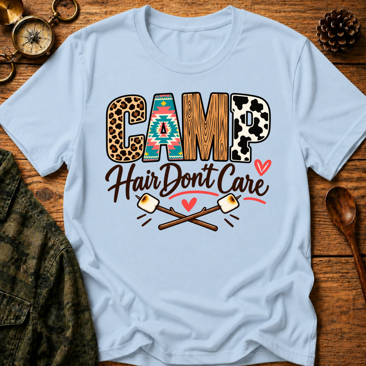 Camping Hair T-Shirt