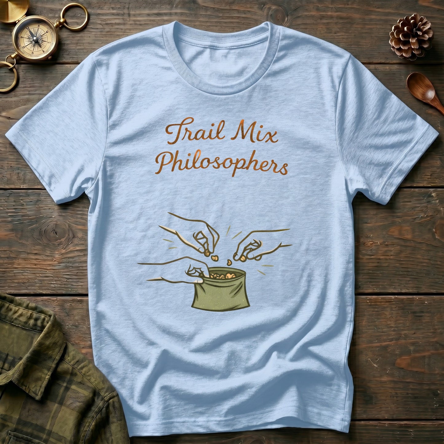 Outdoorsy Camping Snack Lover T‑Shirt