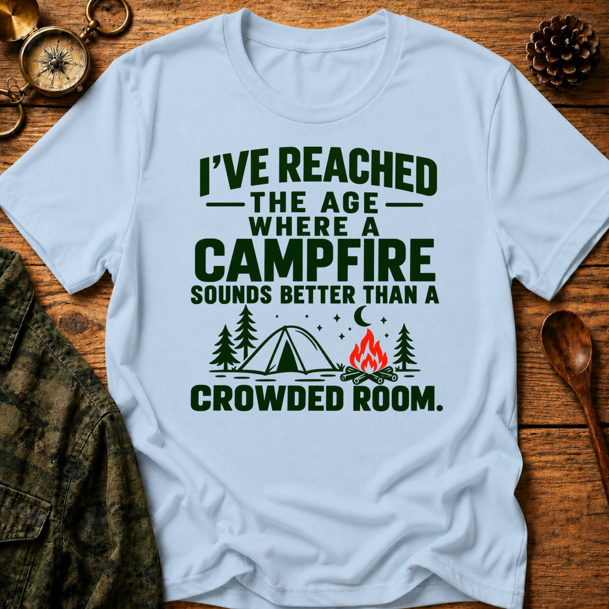 Campfire Over Crowds T-Shirt