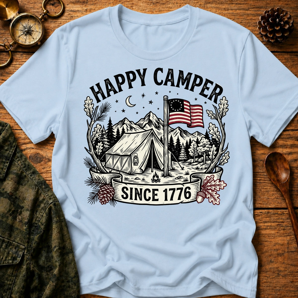 Happy Camper 1776 T-Shirt