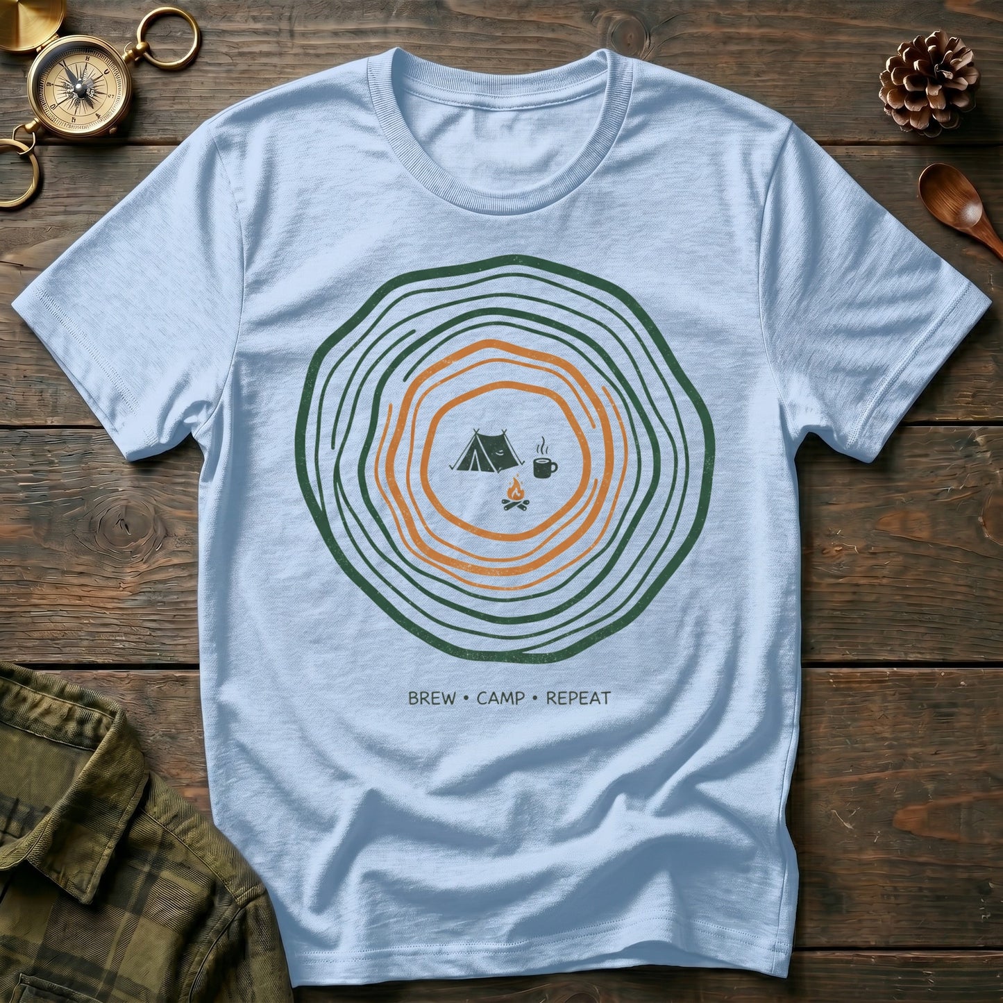Brew , Camp,  Repeat T-Shirt