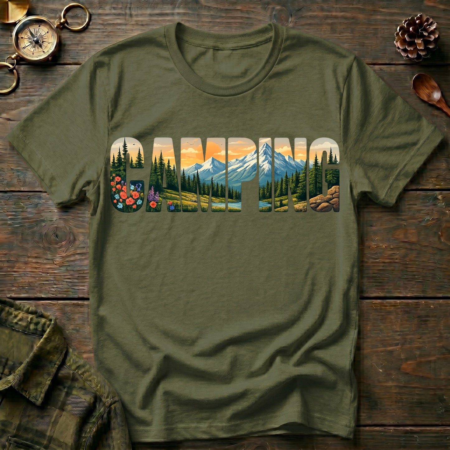 Camping Mountains T-Shirt