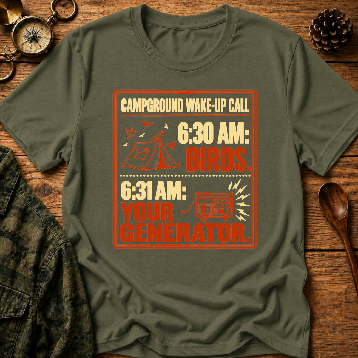 Campground Wake-Up T-Shirt