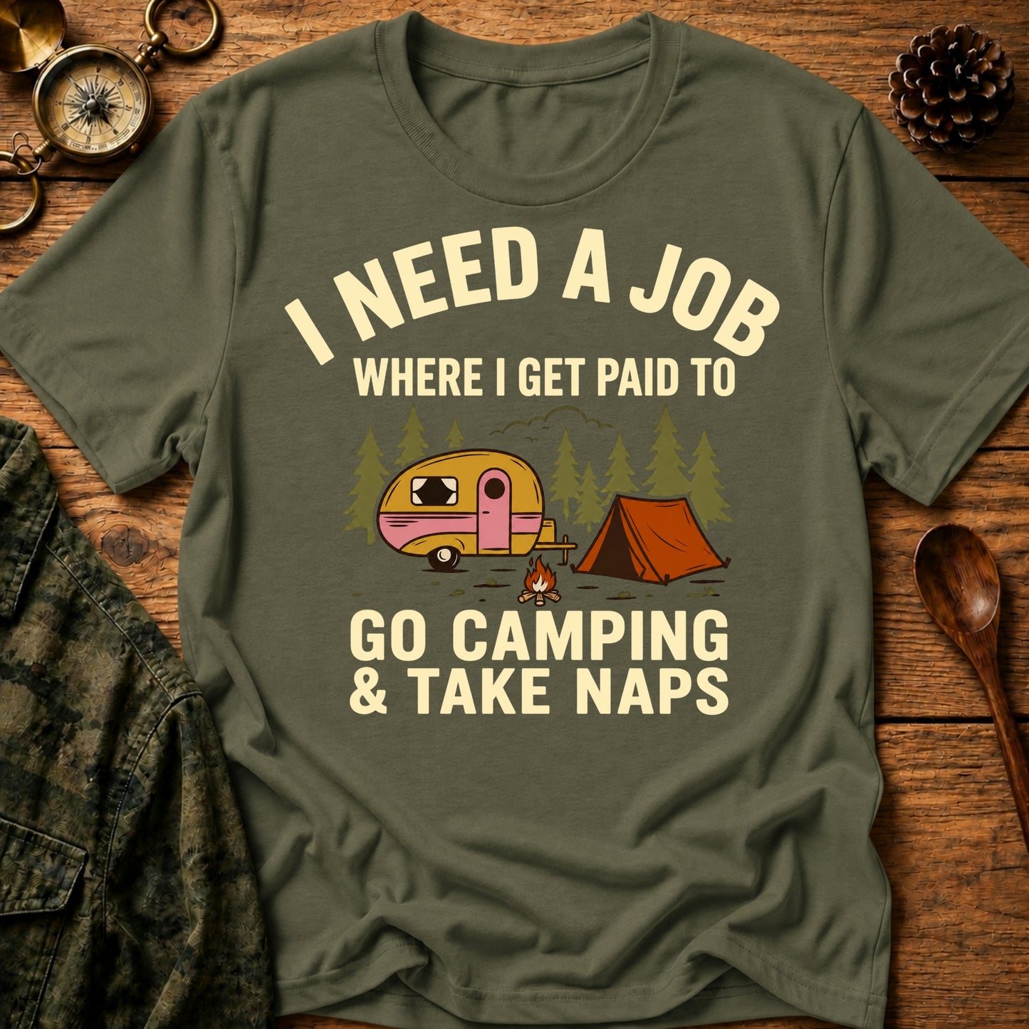 Camping & Napping T‑Shirt