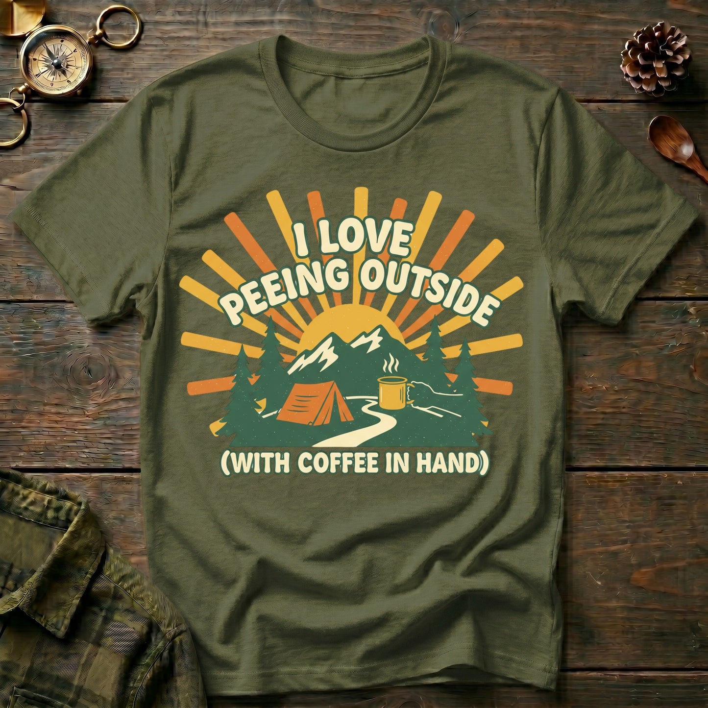 I Love Being Outside  T-Shirt
