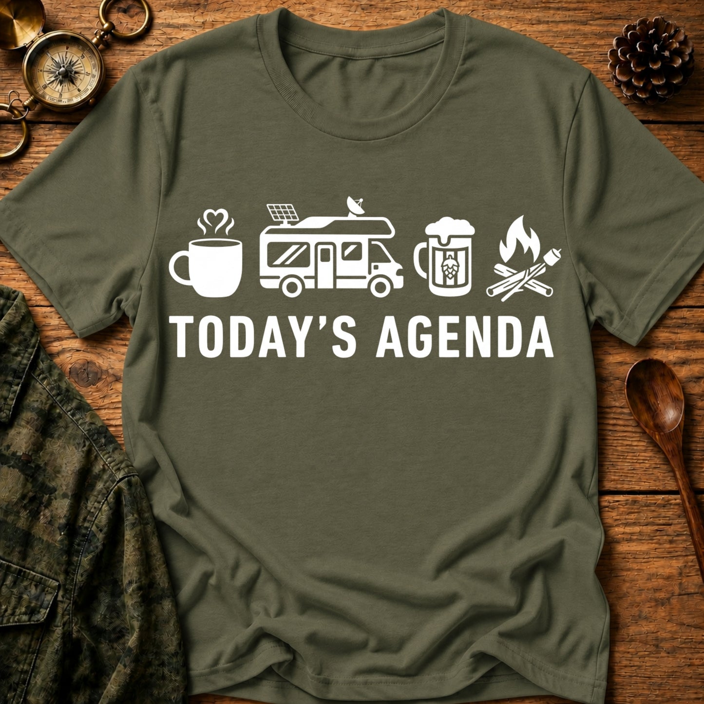 Camping Agenda T-Shirt