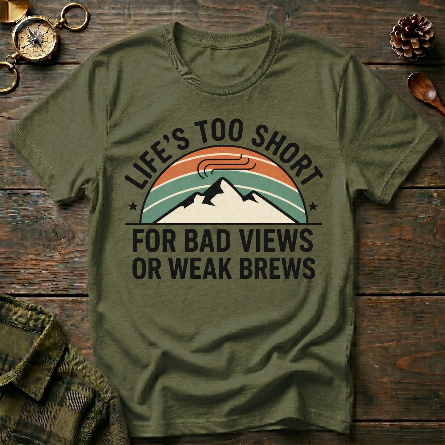 Earned Views & Strong Brews T-Shirt