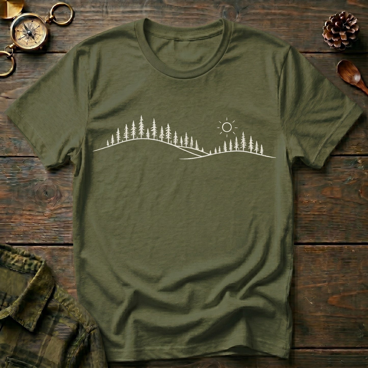 Minimalist Mountain Skyline T-Shirt
