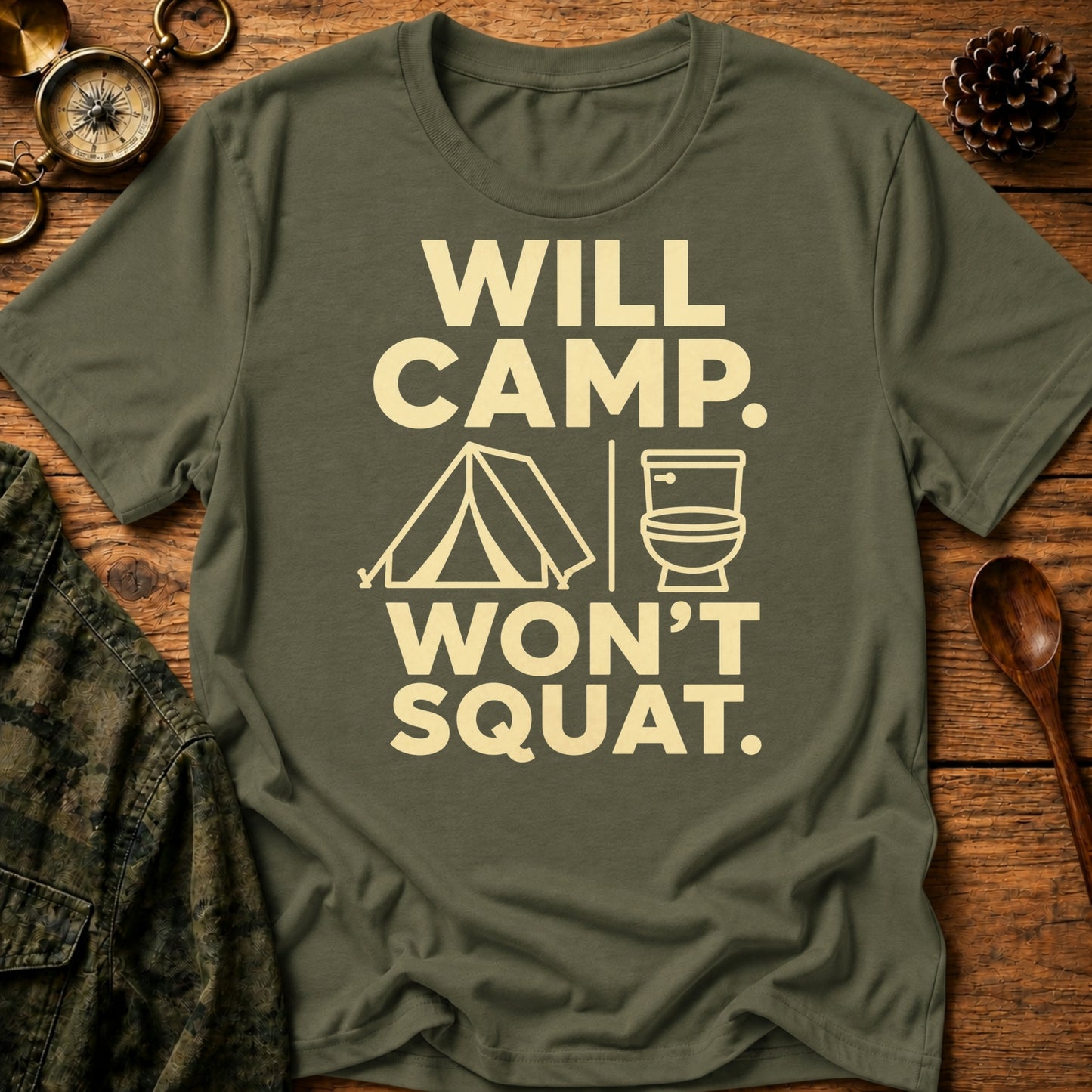 No Squat Camper T-Shirt