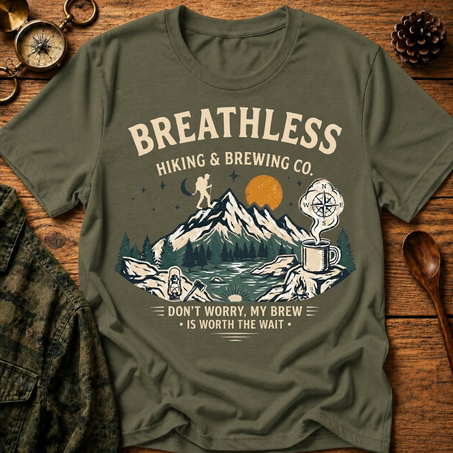 Breathless Hiking & Brewing T-Shirt