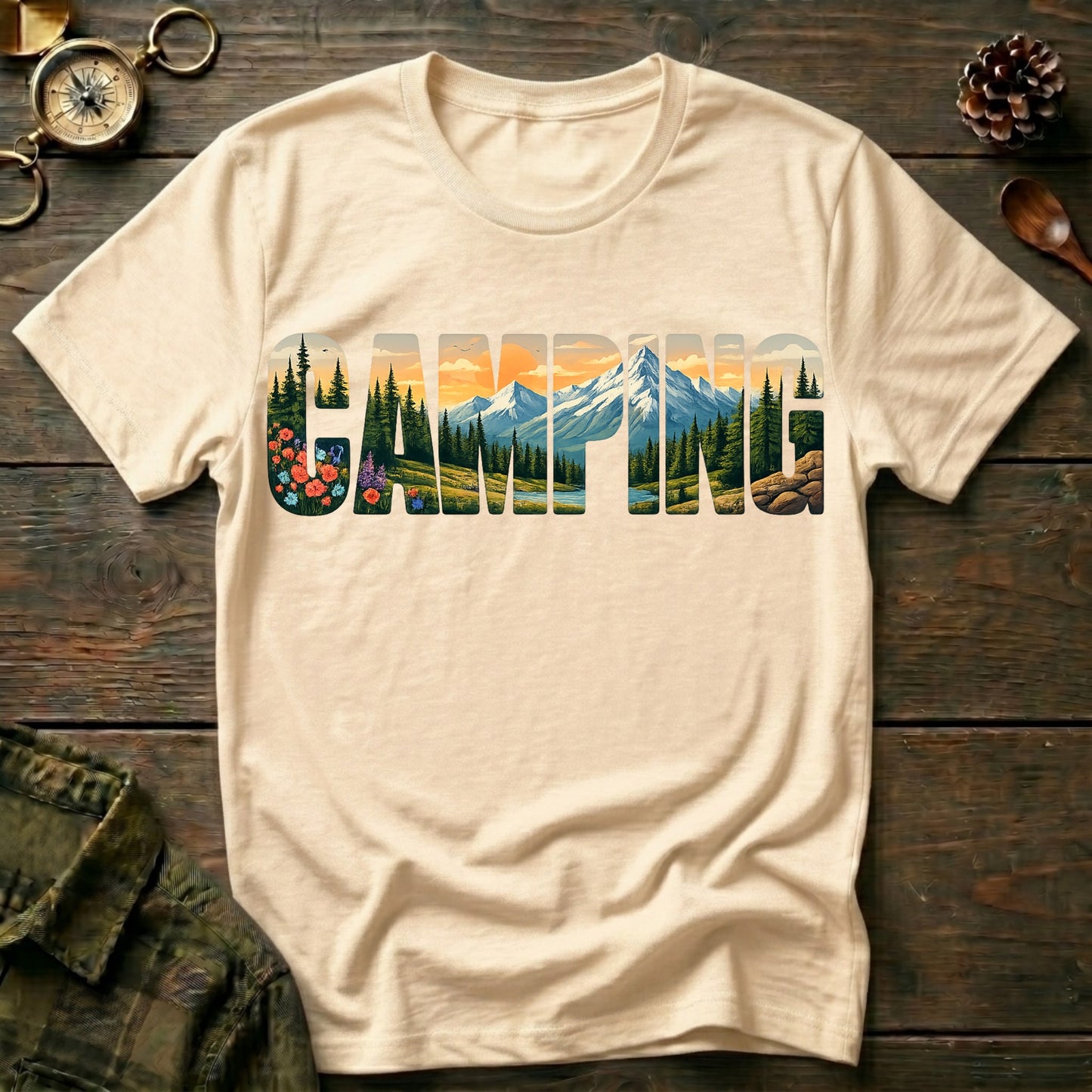 Camping Mountains T-Shirt
