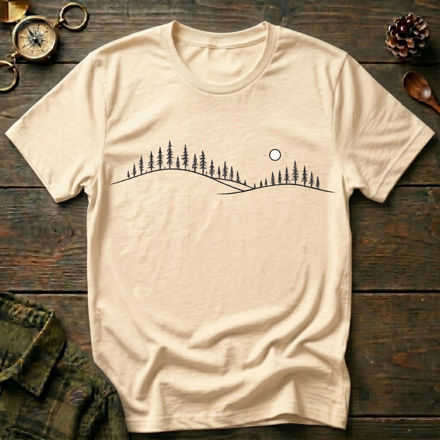Minimalist Mountain Skyline T-Shirt
