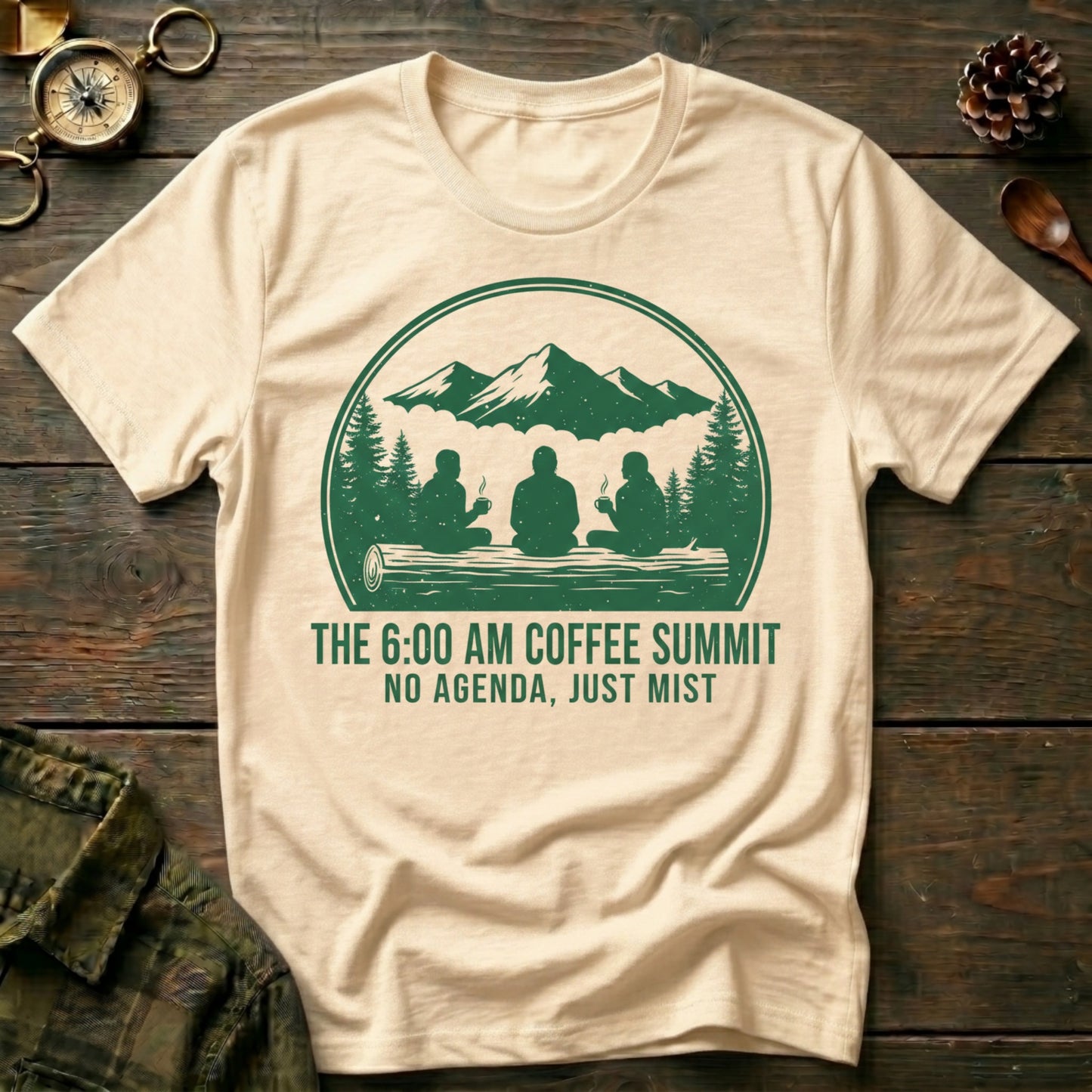 “The 6:00 AM Coffee Summit” T-Shirt