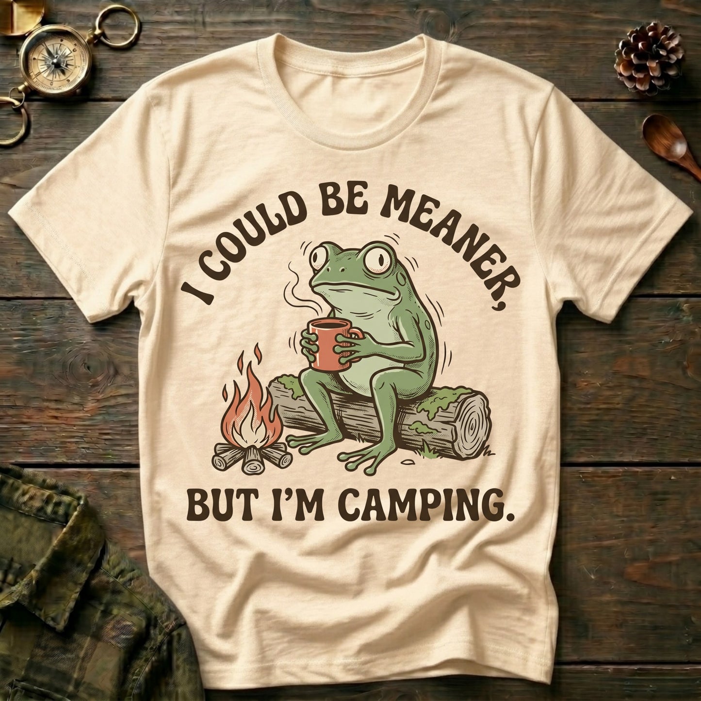 Camping Frog T‑Shirt