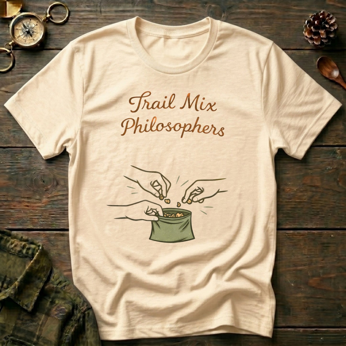 Outdoorsy Camping Snack Lover T‑Shirt